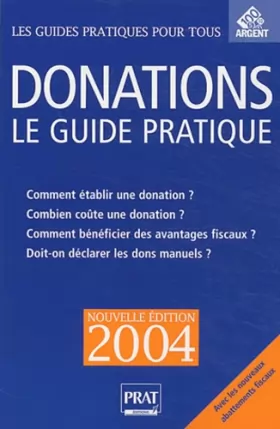 Couverture du produit · Donations : Le guide pratique 2004