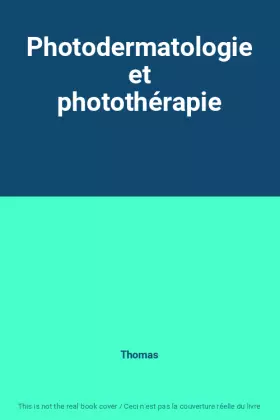 Couverture du produit · Photodermatologie et photothérapie