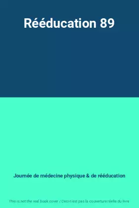 Couverture du produit · Rééducation 89