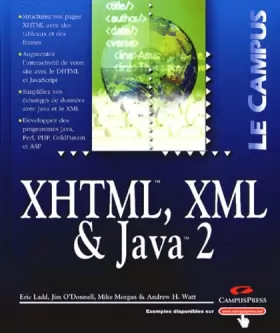 Couverture du produit · XHTML, XML & Java 2