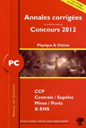 Couverture du produit · Physique et chimie PC