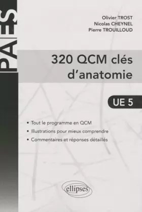 Couverture du produit · 320 QCM Clés d'Anatomie (PACES)