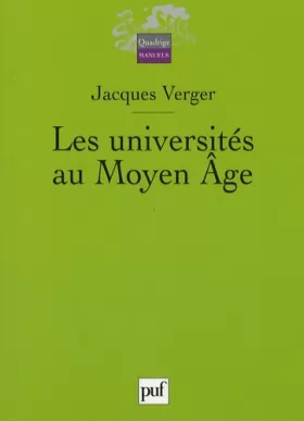Couverture du produit · Les universités au Moyen Age