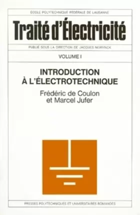 Couverture du produit · Introduction à l'électrotechnique