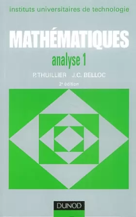 Couverture du produit · Mathématiques, BTS, tome 1 : Analyse 1 - Fonction d'une variable réelle, fonction de plusieurs variables
