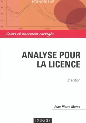 Couverture du produit · Analyse pour la licence - Cours et exercices corrigés