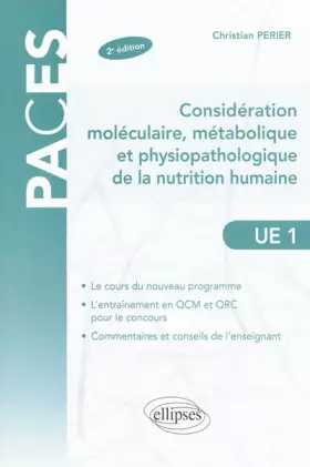 Couverture du produit · Considération Moléculaire Métabolique & Physiopathologique de la Nutrition Humaine