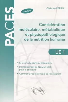 Couverture du produit · Considération Moléculaire Métabolique & Physiopathologique de la Nutrition Humaine