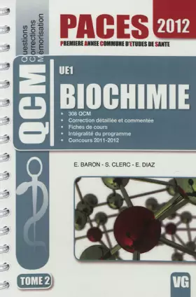 Couverture du produit · Biochimie UE1 : Tome 2