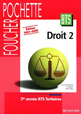 Couverture du produit · Droit, tome 2 : 2e année, BTS tertiaires, édition 2001-2002