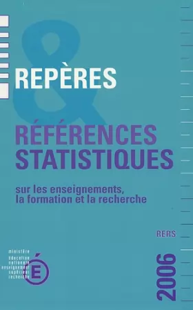 Couverture du produit · Répères et références statistiques sur les enseignements, la formation et la recherche