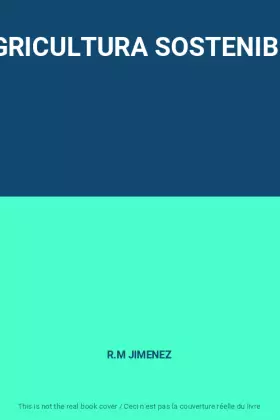 Couverture du produit · AGRICULTURA SOSTENIBLE