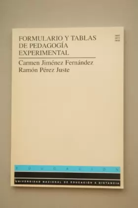 Couverture du produit · Formulario y tablas de pedagogía experimental