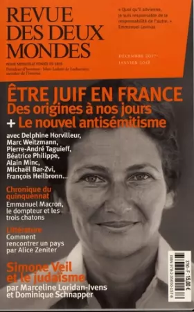 Couverture du produit · Revue des deux mondes dec/jan 2018: Les juifs et la France - Simone Veil