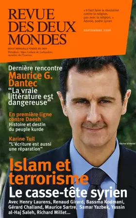 Couverture du produit · Revue des Deux Mondes Septembre 2016