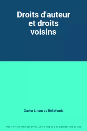 Couverture du produit · Droits d'auteur et droits voisins