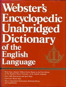 Couverture du produit · Webster's Encyclopedic Unabridged Dictionary of the English Languagea