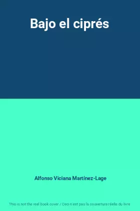 Couverture du produit · Bajo el ciprés