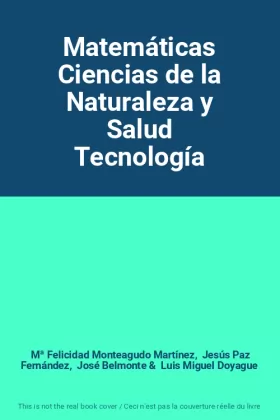 Couverture du produit · Matemáticas Ciencias de la Naturaleza y Salud Tecnología