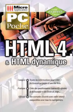 Couverture du produit · HTML 4 & HTML dynamique