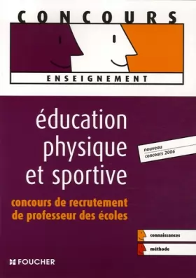 Couverture du produit · Education physique et sportive : Concours de recrutement de professeur des écoles