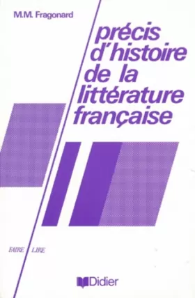 Couverture du produit · Précis d'histoire de la littérature française