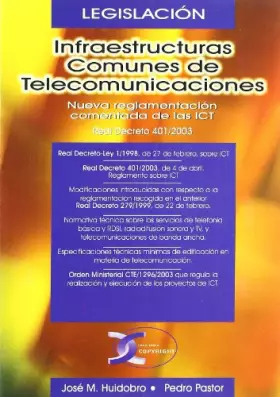Couverture du produit · Infraestructuras comunes de telecomunicaciones