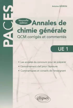 Couverture du produit · Annales de Chimie Générale PACES UE1