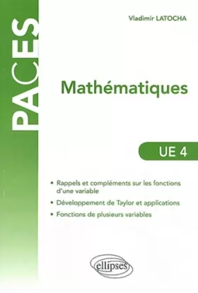 Couverture du produit · Mathématiques en Paces UE4
