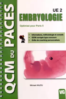 Couverture du produit · Embryologie UE 2: Optimisé pour Paris 5