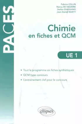 Couverture du produit · Chimie en Fiches et QCM UE1