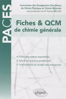 Couverture du produit · PACES Fiches & QCM de Chimie Générale UE1