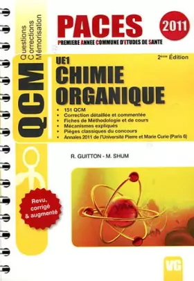 Couverture du produit · Chimie organique UE1