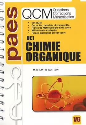 Couverture du produit · QCM UE1 Chimie organique