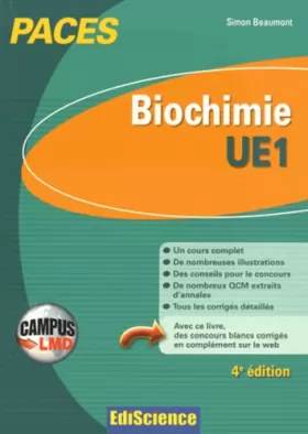 Couverture du produit · Biochimie-UE1: 1re année santé
