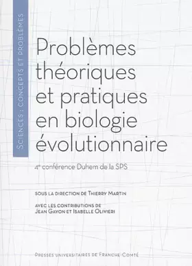 Couverture du produit · Problemes Theoriques et Pratiques en Biologie Evolutionnaire. 4SupE /Sup Conference Duhem de la