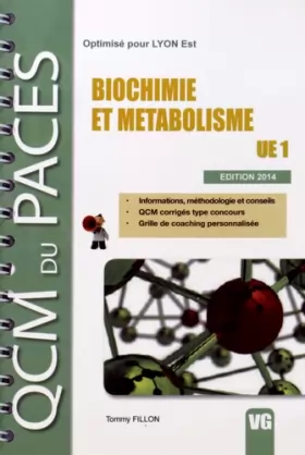 Couverture du produit · Biochimie et métabolisme: UE 1