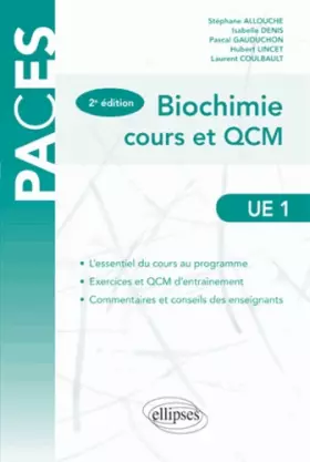 Couverture du produit · PACES Biochimie Cours et QCM UE1