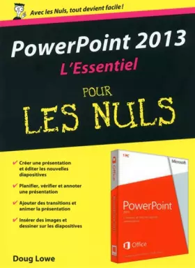 Couverture du produit · PowerPoint 2013 : L'Essentiel pour les Nuls