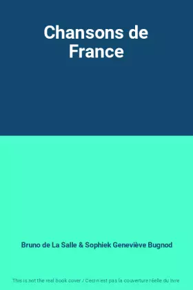 Couverture du produit · Chansons de France