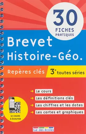 Couverture du produit · Repères clés : Brevet Histoire-Géo, 3e