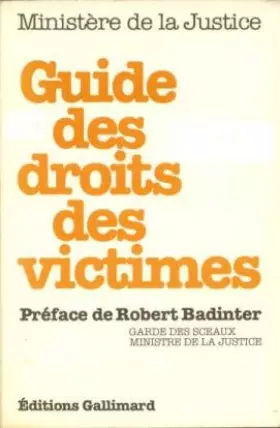 Couverture du produit · Guide des Droits des Victimes