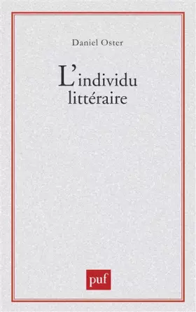 Couverture du produit · L'individu littéraire