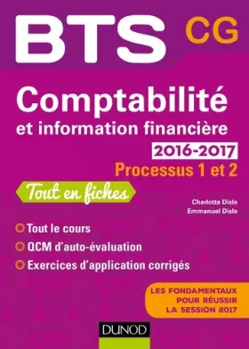 Couverture du produit · Comptabilité et information financière BTS CG Processus 1 et 2