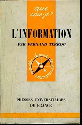 Couverture du produit · Que sais-je? N° 1000 L'information