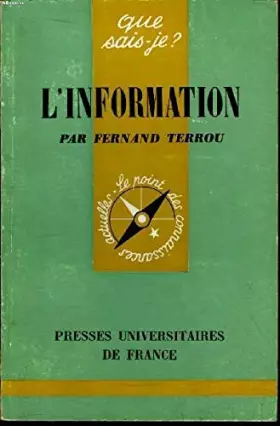 Couverture du produit · Que sais-je? N° 1000 L'information