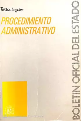 Couverture du produit · Procedimiento Administrativo