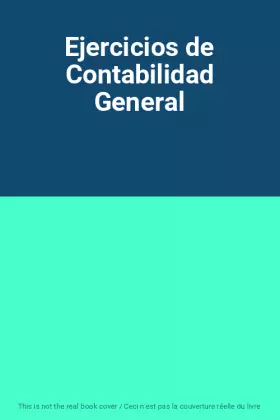 Couverture du produit · Ejercicios de Contabilidad General