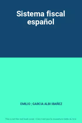 Couverture du produit · Sistema fiscal español
