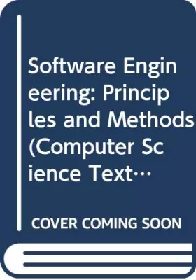 Couverture du produit · Software Engineering: Principles and Methods